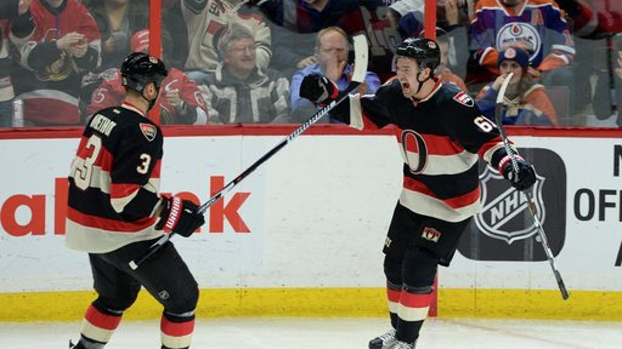 Jordan Eberle's 2 goals lead Oilers in 7-2 rout of Senators